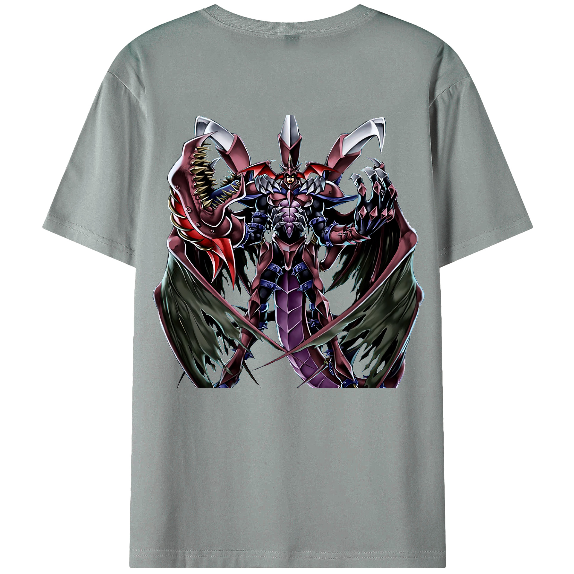 （画像用） 遊☆戯☆王 Yu-Gi-Oh! 綿100％ メンズ半袖Tシャツ（バックプリント） 通気性